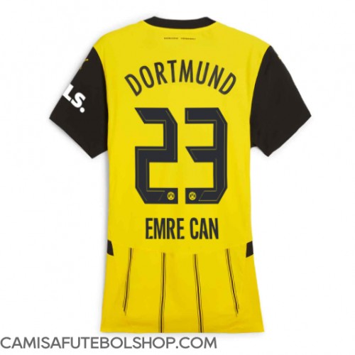 Camisa de time de futebol Borussia Dortmund Emre Can #23 Replicas 1º Equipamento Feminina 2024-25 Manga Curta